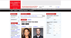 Desktop Screenshot of celebrityservice.com