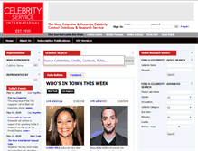 Tablet Screenshot of celebrityservice.com